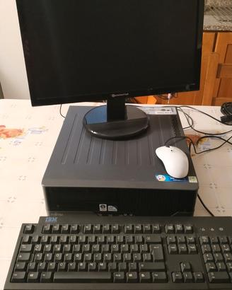 Pc Fisso Fujitsu Esprimo E5730 + Monitor e Webcam
