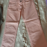 Pantaloni estivi di cotone taglia 42 color pesca m