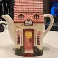 Teiera in ceramica shabby chic