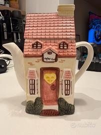 Teiera in ceramica shabby chic