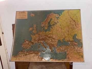 Cartina geografica vintage