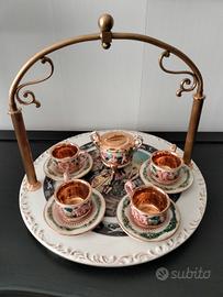 Capodimonte vassoio e tazzine