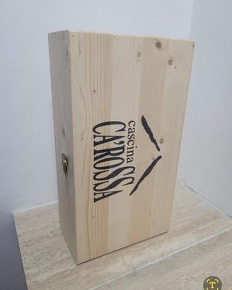 Cassetta legno 2 bottiglie - Cascina Ca' Rossa