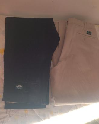 DOCKERS pant./ 2 cinture pelle