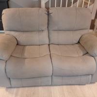 Divano "Seychelles" 2 posti con 2 recliner elettri