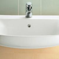 Lavabo semincasso aerie conca bianco