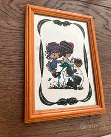 Quadretto vintage Bonnie Bonnets anni ’70