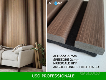 Pannelli acustici effetto doghe Akushield