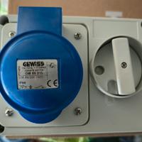 GEWISS PRESA FISSA INTERBLOCCATA ORIZZONTALE 