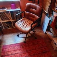 sedia in pelle MIM vintage da ufficio