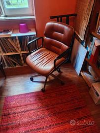 sedia in pelle MIM vintage da ufficio