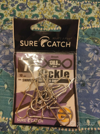 7x moschettoni sgancio rapido acciaio inox 63kg