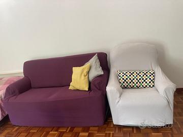 divano 2 posti e poltrona relax