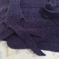 coprispalla fatto a mano anche con filato argento