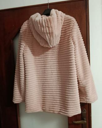 pelliccia ecologica rosa 