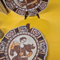 DeRuta Italy coppia ceramiche nunerate