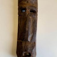 Maschera Dan Guere in legno, arte tribale etnica