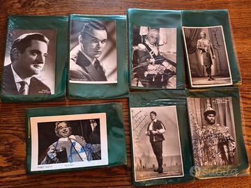 lotto fotografie /cartoline vintage autografate
