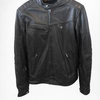Giacca da moto in vera pelle con protezioni
