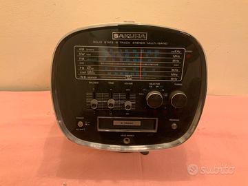 Radio Sakura Stereo 8 Epoca Weltron Space Age
