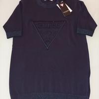 Maglioncino donna blu coton/viscosa Guess XS NUOVO