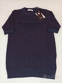 Maglioncino donna blu coton/viscosa Guess XS NUOVO