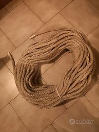 Corda nautica 60mt circa spessa 15mm usata
