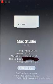 Mac studio M1 Max