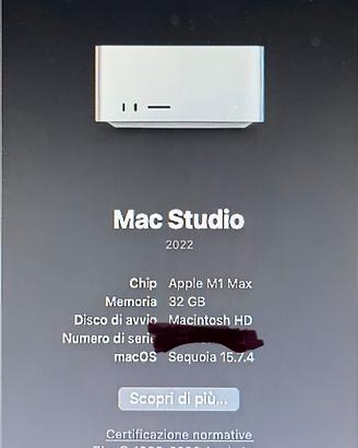 Mac studio M1 Max