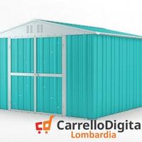 Box struttura lamiera Acciaio 327x307 azzurro