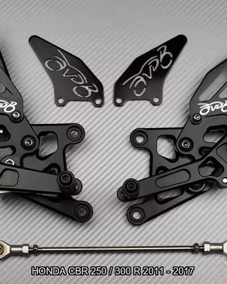 Pedane arretrate HONDA CBR 250 300 R 2011 - 2017