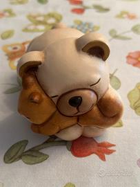 Thun Teddy sdraiato con scoiattolo