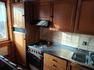 Cucina top con forno fornelli e doppio lavello