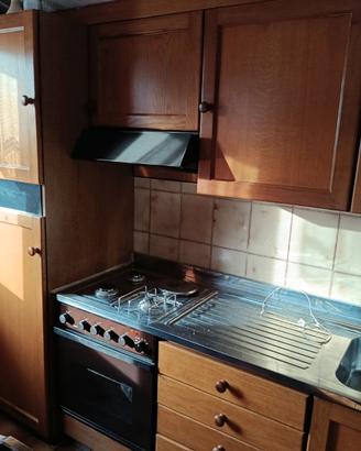 Cucina top con forno fornelli e doppio lavello