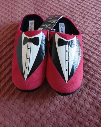 Ciabatte da uomo Livergy effetto Smoking/Tuxedo