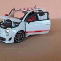 MODELLO FIAT NUOVA 500 ABARTH TETTO SCACCHI BURAGO