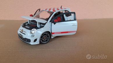 MODELLO FIAT NUOVA 500 ABARTH TETTO SCACCHI BURAGO