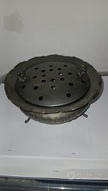 Porta pout-pourri in peltro anni 60/70.