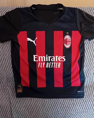 completo calcio bambino Milan 