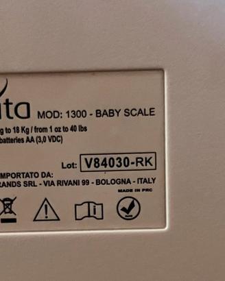 Bilancia prima infanzia