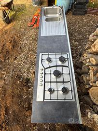 Top con lavello e forno