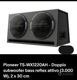 Subwoofer amplificato per auto