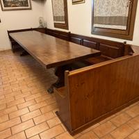 Cassapanca con tavolo  4 metri