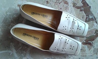 Scarpe vera pelle color sabbia Amerino Ghiaia 39