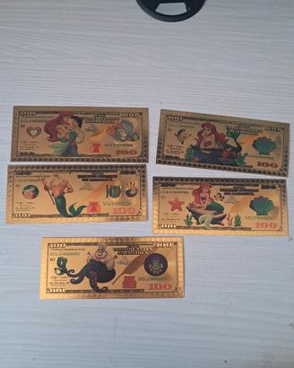 banconote la sirenetta disney