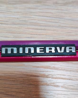 Targhetta Logo per Radio Minerva in Metallo