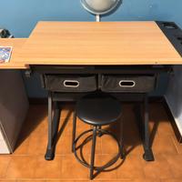 Tavolo da disegno inclinabile