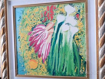 Athos Faccincani, Olio Su Tela, 50x50, pubblicato