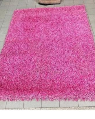 Tappeto a pelo lungo fucsia