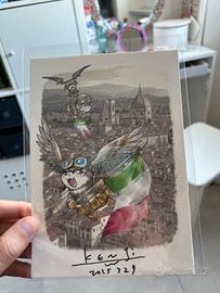 Kenji watanabe firma illustrazione
